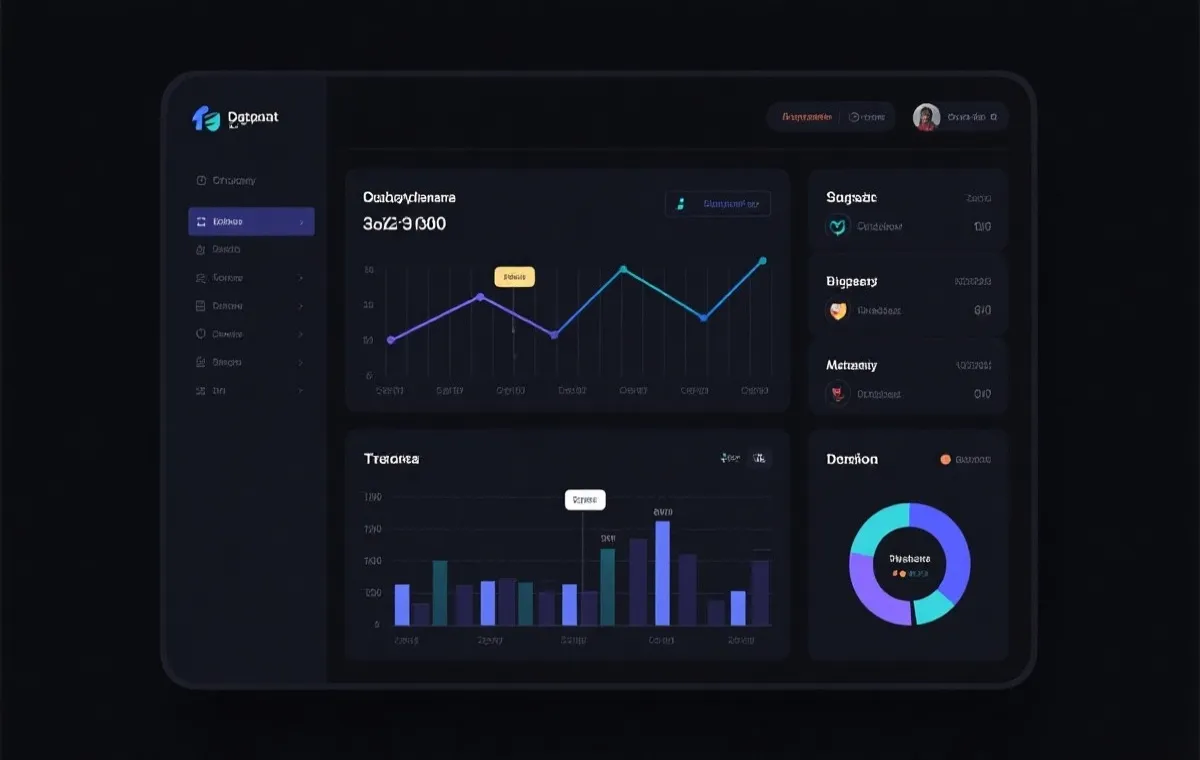 数据仪表盘示意